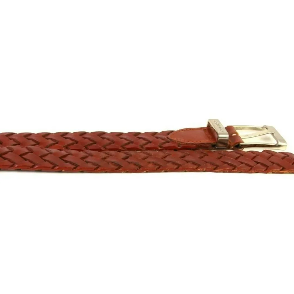 Jones Wear BRAIDED BROWN GENUINE LEATHER 1